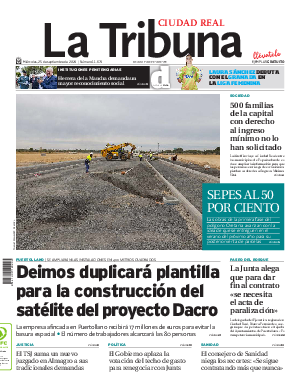 Portada La Tribuna de Ciudad Real