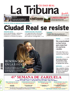 Portada La Tribuna de Ciudad Real