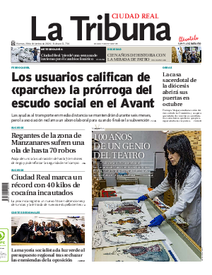 Portada La Tribuna de Ciudad Real