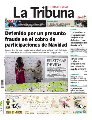 Portada La Tribuna de Ciudad Real