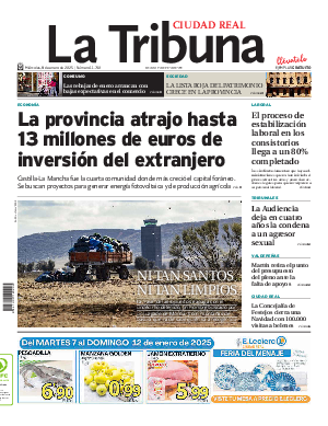 Portada La Tribuna de Ciudad Real