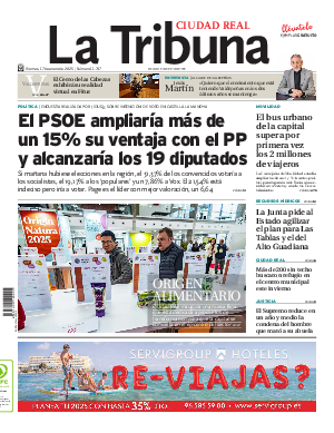 Portada La Tribuna de Ciudad Real