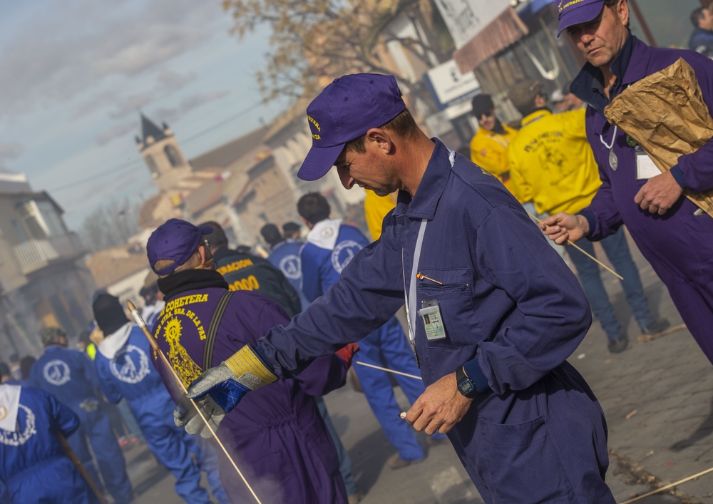 las paces de Villarta,cohetes,fiesta de las paces, Villarta de San Juan, Nuestra Señora de la Paz,virgen de la paz  / TOMÁS FERNÁNDEZ DE MOYA