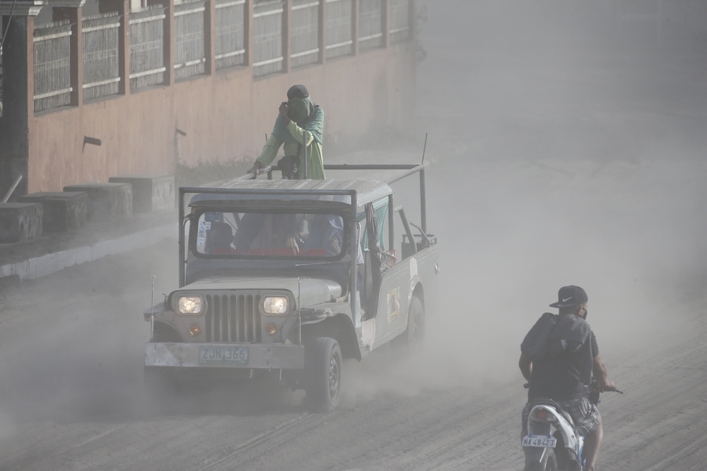 Taal Volcano eruption aftermath in Philippines  / ROLEX DELA PENA