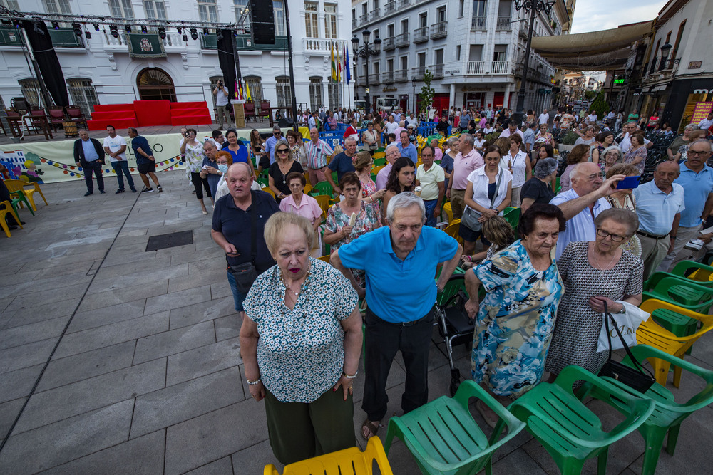 inaguracion de la feria de Tomellóso, patrona de Tomellóso Virgen de las Viñas, feria de Tomellóso ofrenda a la virgen  / RUEDA VILLAVERDE