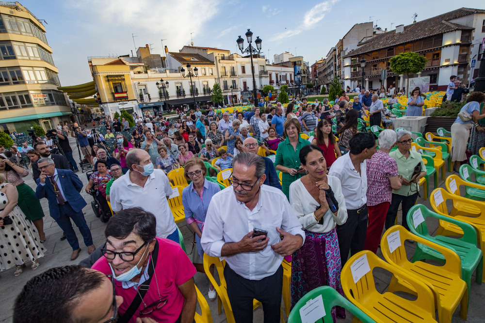 inaguracion de la feria de Tomellóso, patrona de Tomellóso Virgen de las Viñas, feria de Tomellóso ofrenda a la virgen  / RUEDA VILLAVERDE