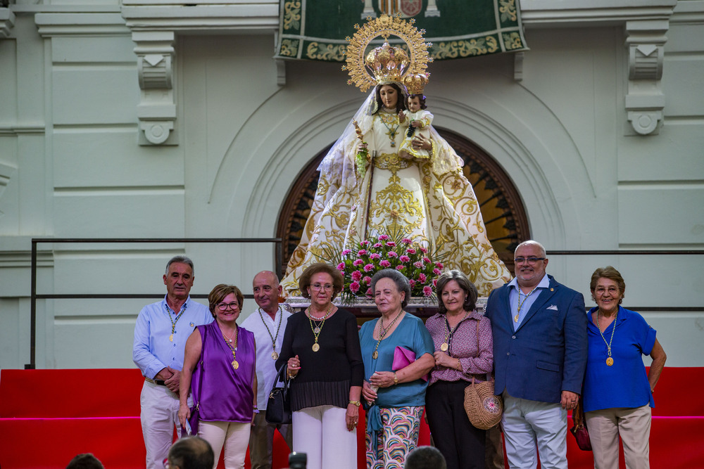 inaguracion de la feria de Tomellóso, patrona de Tomellóso Virgen de las Viñas, feria de Tomellóso ofrenda a la virgen  / RUEDA VILLAVERDE