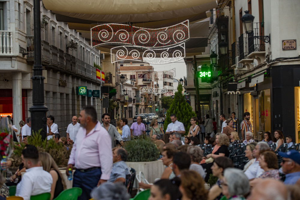 inaguracion de la feria de Tomellóso, patrona de Tomellóso Virgen de las Viñas, feria de Tomellóso ofrenda a la virgen  / RUEDA VILLAVERDE