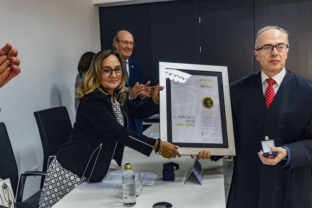 celebración de la Patrona de los abogados, Santa Teresa, entrega de medallas a los abogados que llevan 25 años de profesión, abogados, abgado, entrega de placas y medallas a los abogados que llevan 25 años de profesión  / RUEDA VILLAVERDE