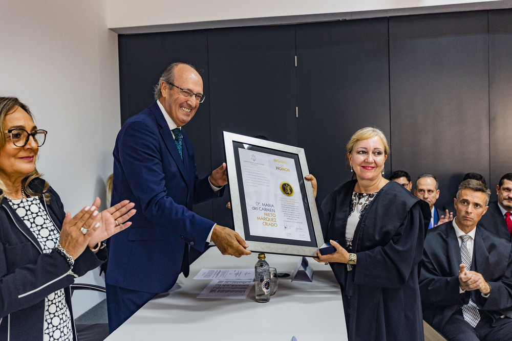 celebración de la Patrona de los abogados, Santa Teresa, entrega de medallas a los abogados que llevan 25 años de profesión, abogados, abgado, entrega de placas y medallas a los abogados que llevan 25 años de profesión  / RUEDA VILLAVERDE