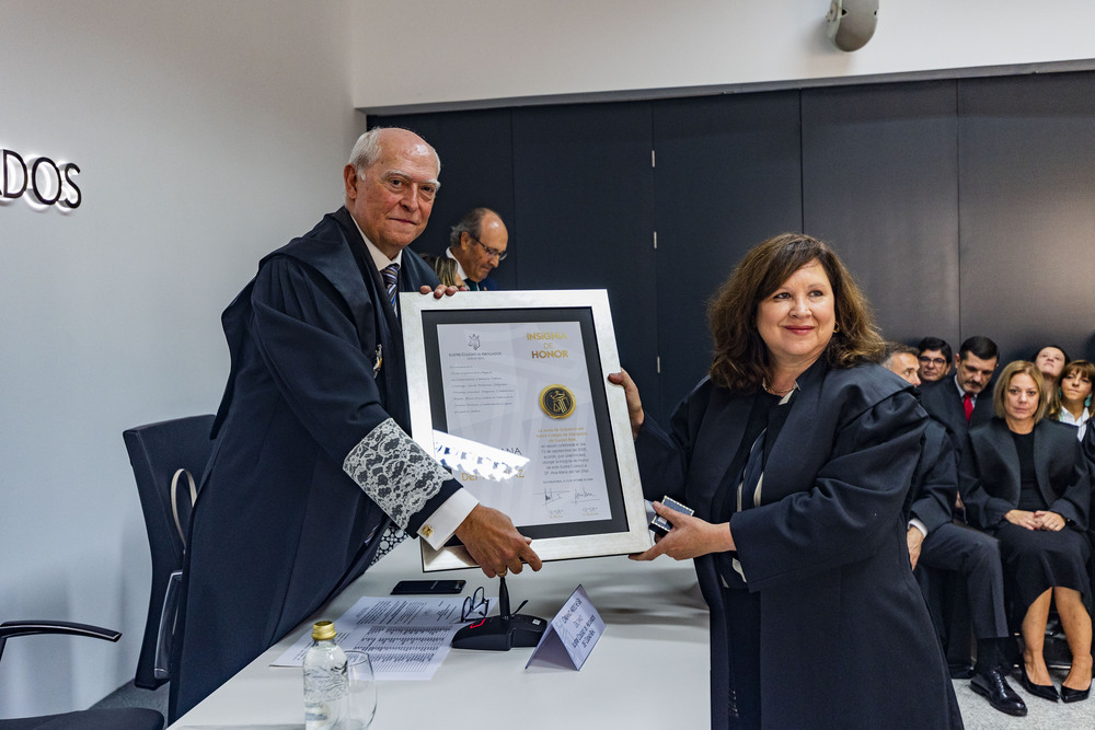 celebración de la Patrona de los abogados, Santa Teresa, entrega de medallas a los abogados que llevan 25 años de profesión, abogados, abgado, entrega de placas y medallas a los abogados que llevan 25 años de profesión  / RUEDA VILLAVERDE