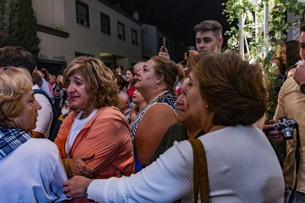 llegada a Pozuelo de Calatrava de la Virgen de los Santos patrona de Pozuelo,  llega a Pozuelo la Virgen de los Santos patrona de pozuelo de Calatrava  / RUEDA VILLAVERDE