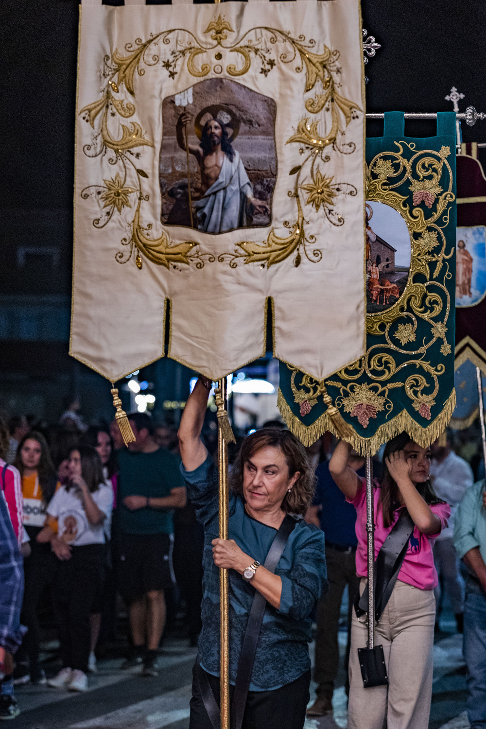 llegada a Pozuelo de Calatrava de la Virgen de los Santos patrona de Pozuelo,  llega a Pozuelo la Virgen de los Santos patrona de pozuelo de Calatrava  / RUEDA VILLAVERDE