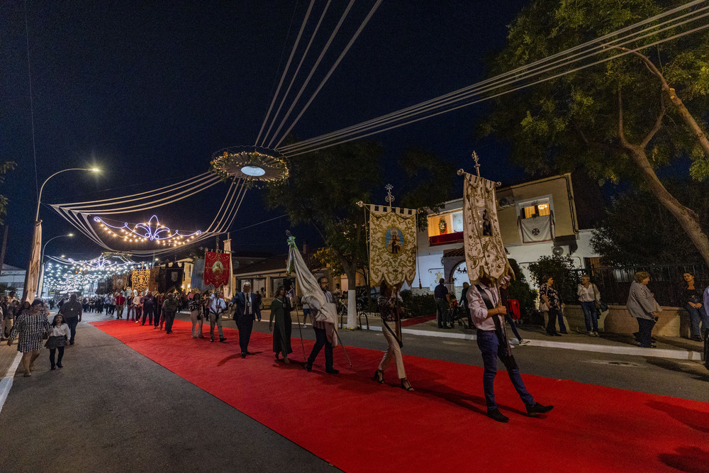 llegada a Pozuelo de Calatrava de la Virgen de los Santos patrona de Pozuelo,  llega a Pozuelo la Virgen de los Santos patrona de pozuelo de Calatrava  / RUEDA VILLAVERDE