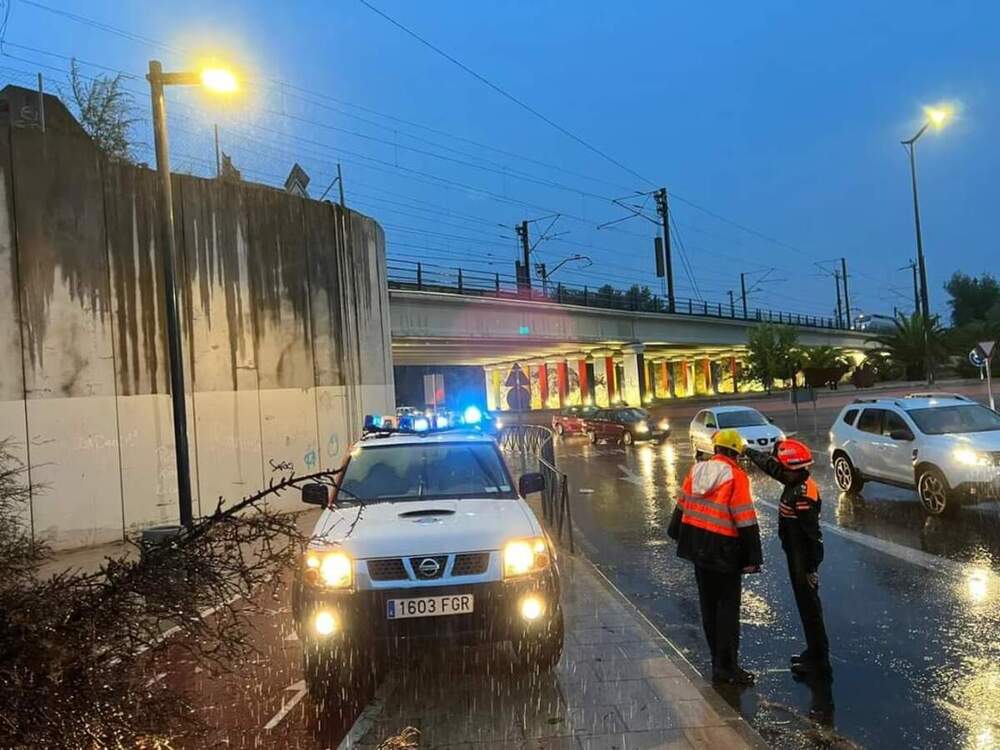 El temporal dejó ramas e inundaciones en Puertollano