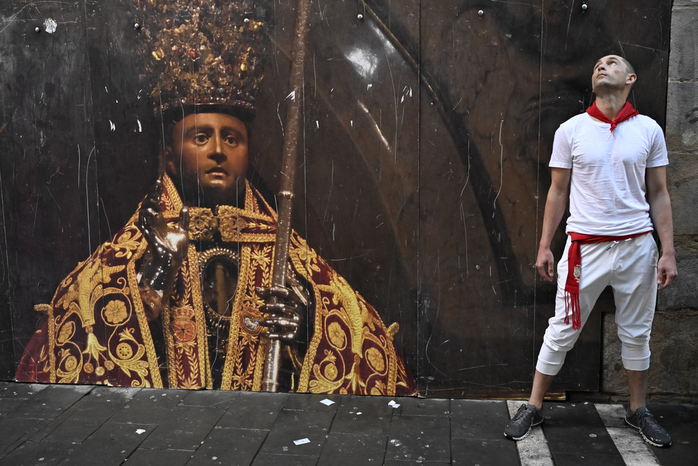 Séptimo encierro de los Sanfermines  / EFE