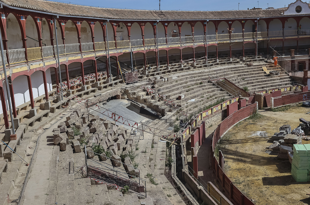 La obra de plaza de toros está al 70% y se finalizará en julio