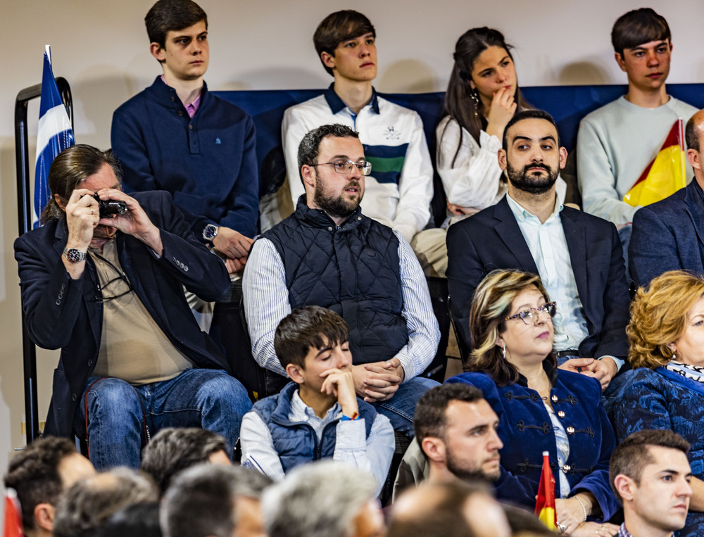 Alberto Nuñez Feijóo, presidente nacional del PP, presenta a Paco Cañizares como candidato a la alcaldía del ayto de ciudad real, t dá un mítin en ciudad real, junto a los candidatos del PP a las alcaldías de los pueblos de la provincia  / RUEDA VILLAVERDE