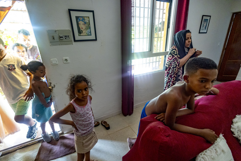 reportaje de la llegada de niños saharauis discapacitados a Ciudad real, vacaciones en paz con niños saharauis en ciudad real,  / RUEDA VILLAVERDE