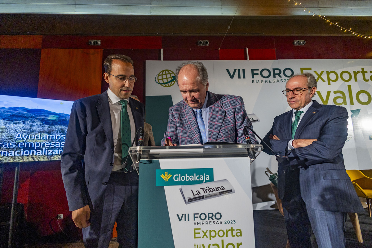 VII Foro Empresa 2023 Exporta tu  Valor, organizado por Globalcaja y La Tribuna de Ciudad Real, con la presencia de Méndez Pozo  / RUEDA VILLAVERDE