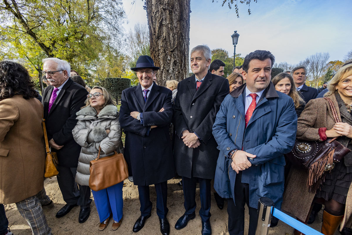 Celebración del día de la Constitución e izada de la BANDERA EN EL PARQUE DE DE GASSET  / RUEDA VILLAVERDE