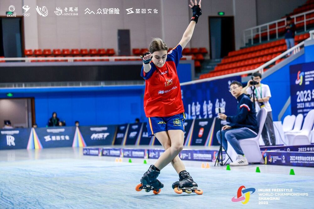 Inmaculada García, durante su participación en el pasado Mundial.