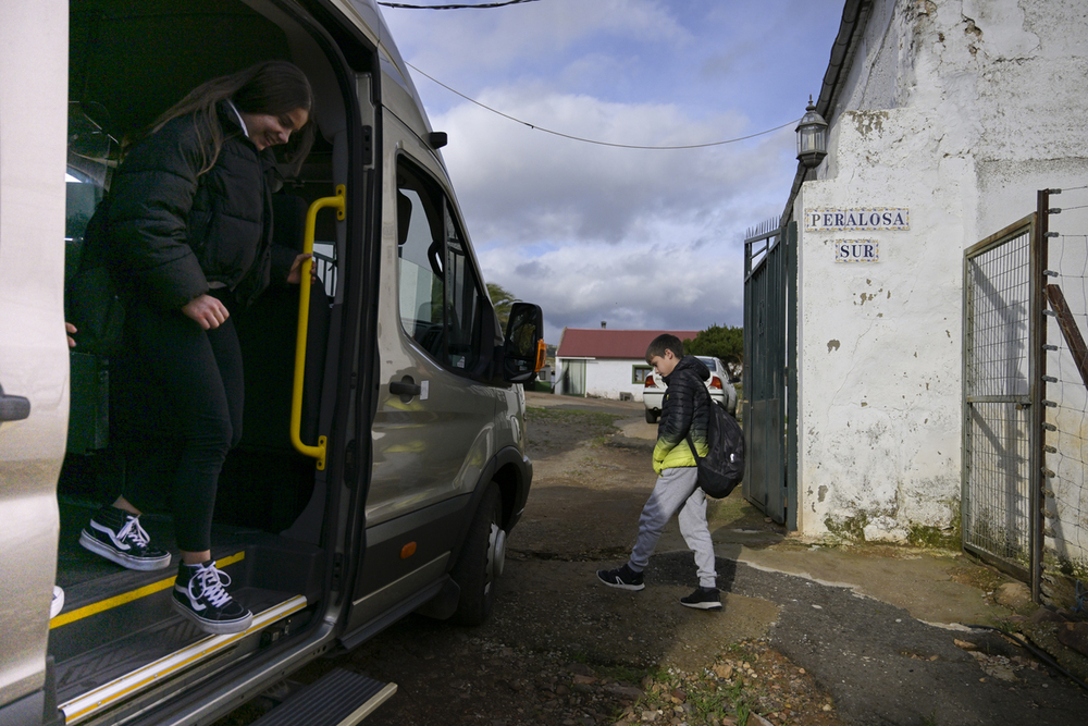 El transporte escolar, un dique contra la despoblación 