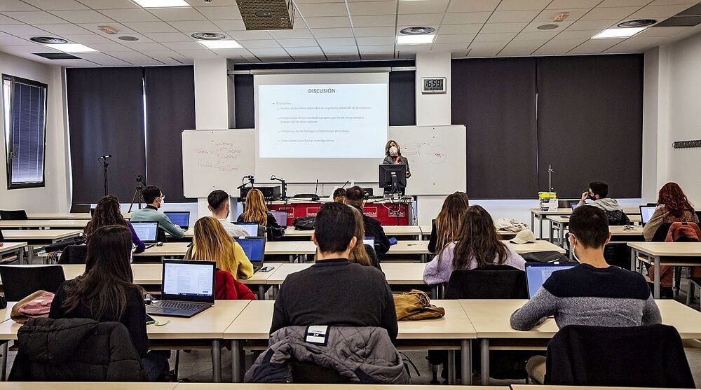 Students in the medical class