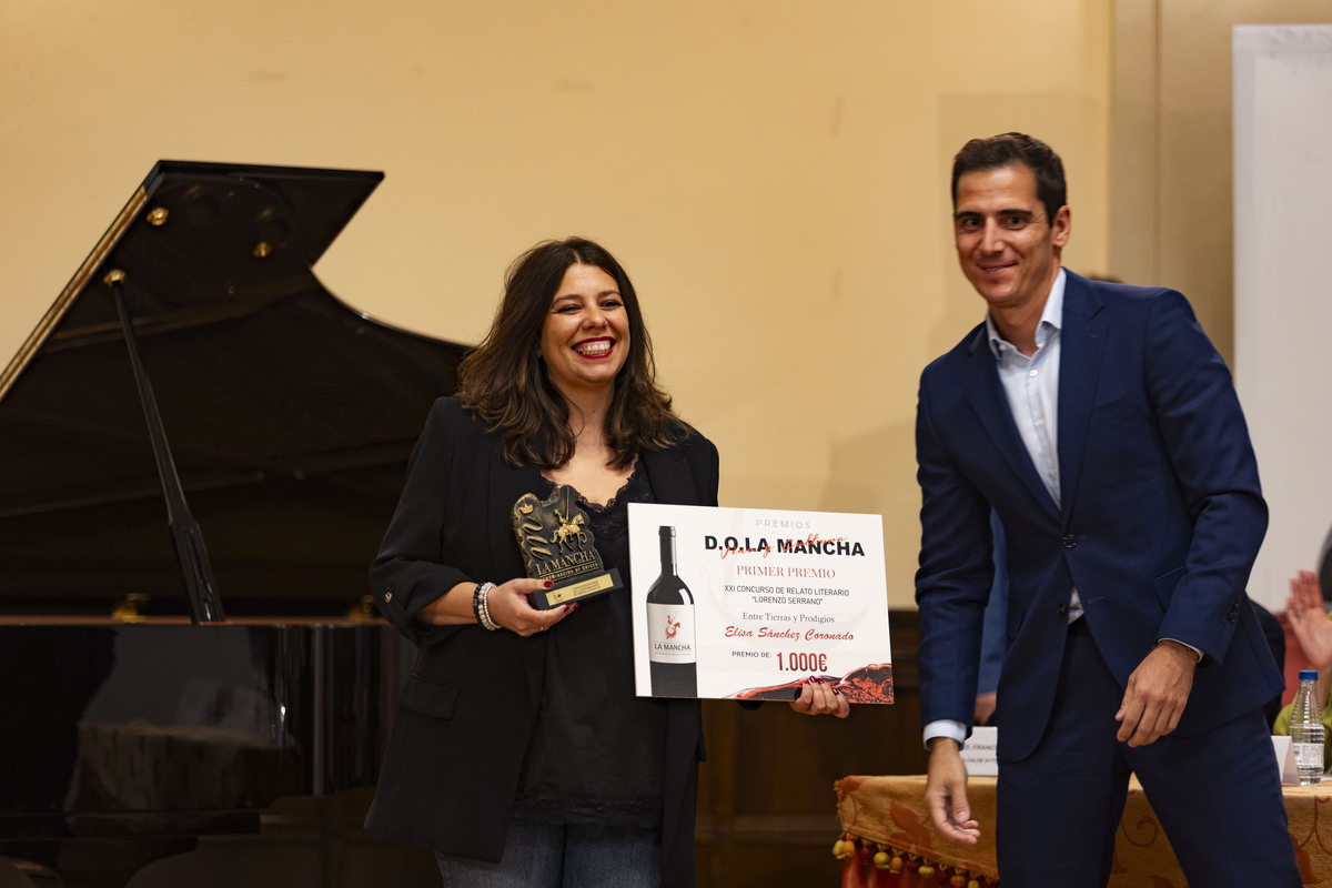 Entrega de los Premios Vino y Cultura 2023 organizada por la D.O. La Mancha, vino  / RUEDA VILLAVERDE