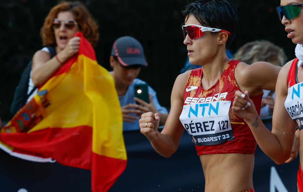 María Pérez, campeona del mundo de 20 kilómetros marcha  / EFE