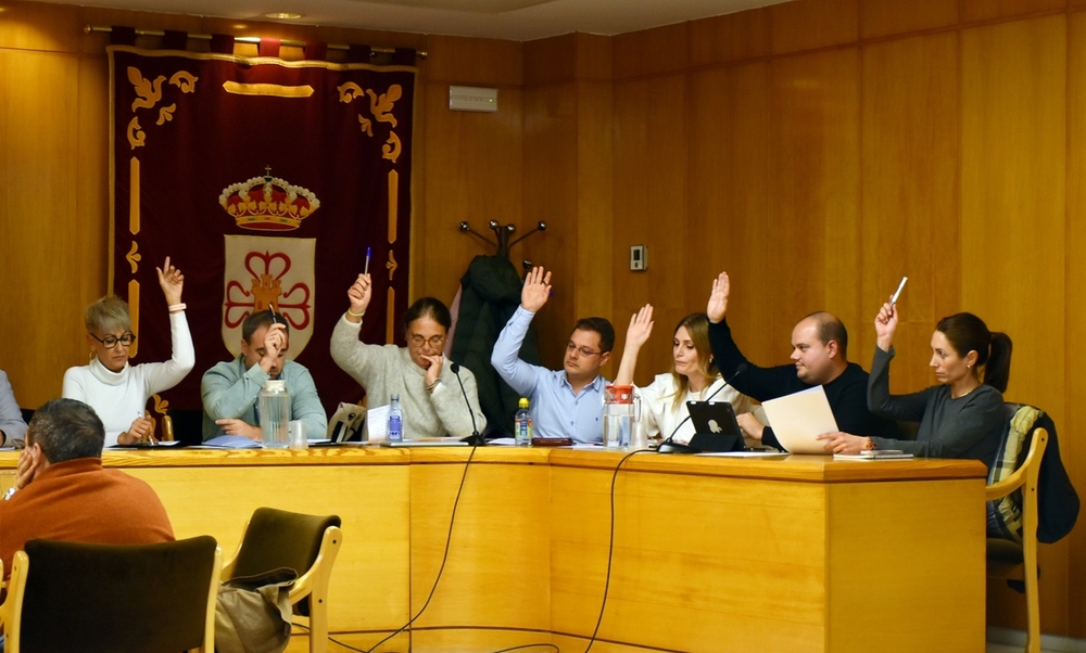 Los concejales del PSOE se abstienen en la votación.