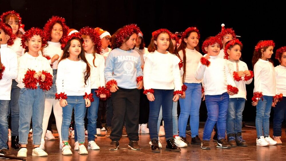 Escolares de ocho centros cantan a la Navidad