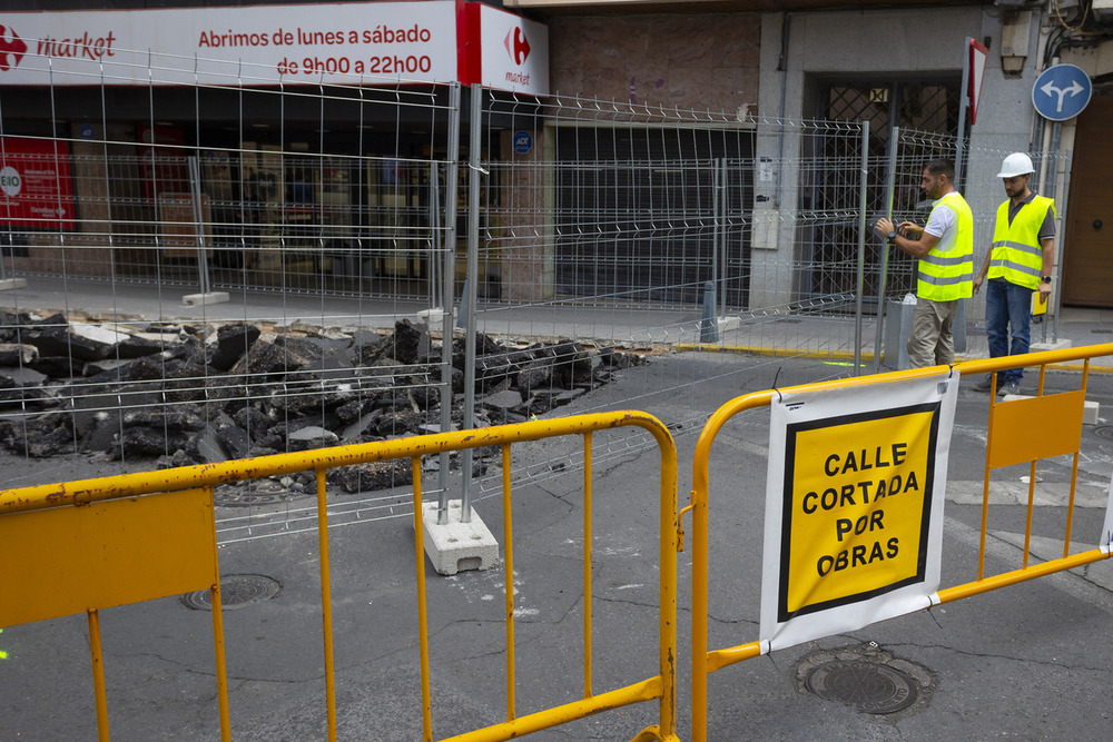 Obras en calle Ciruela