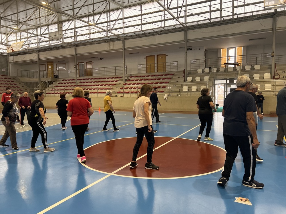 Almagro celebra el Día de los Mayores con aerobic 