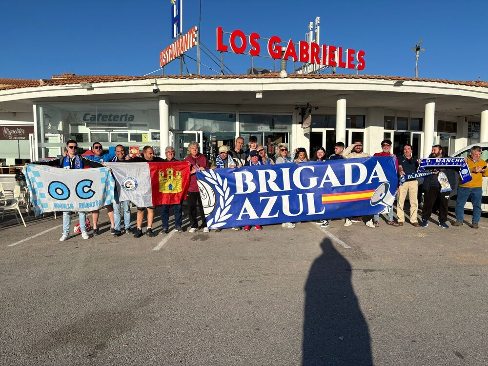 Aficionados mancheguistas desplazados a La Unión.