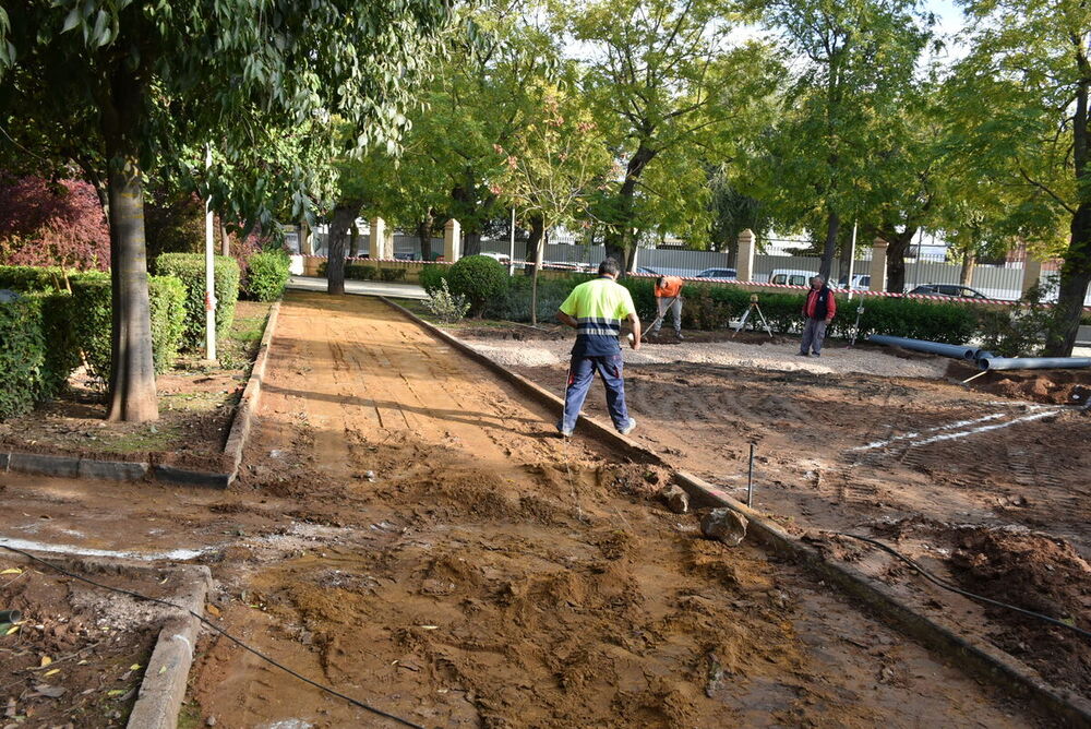 La zona infantil del parque de San Isidro cambia de ubicación 