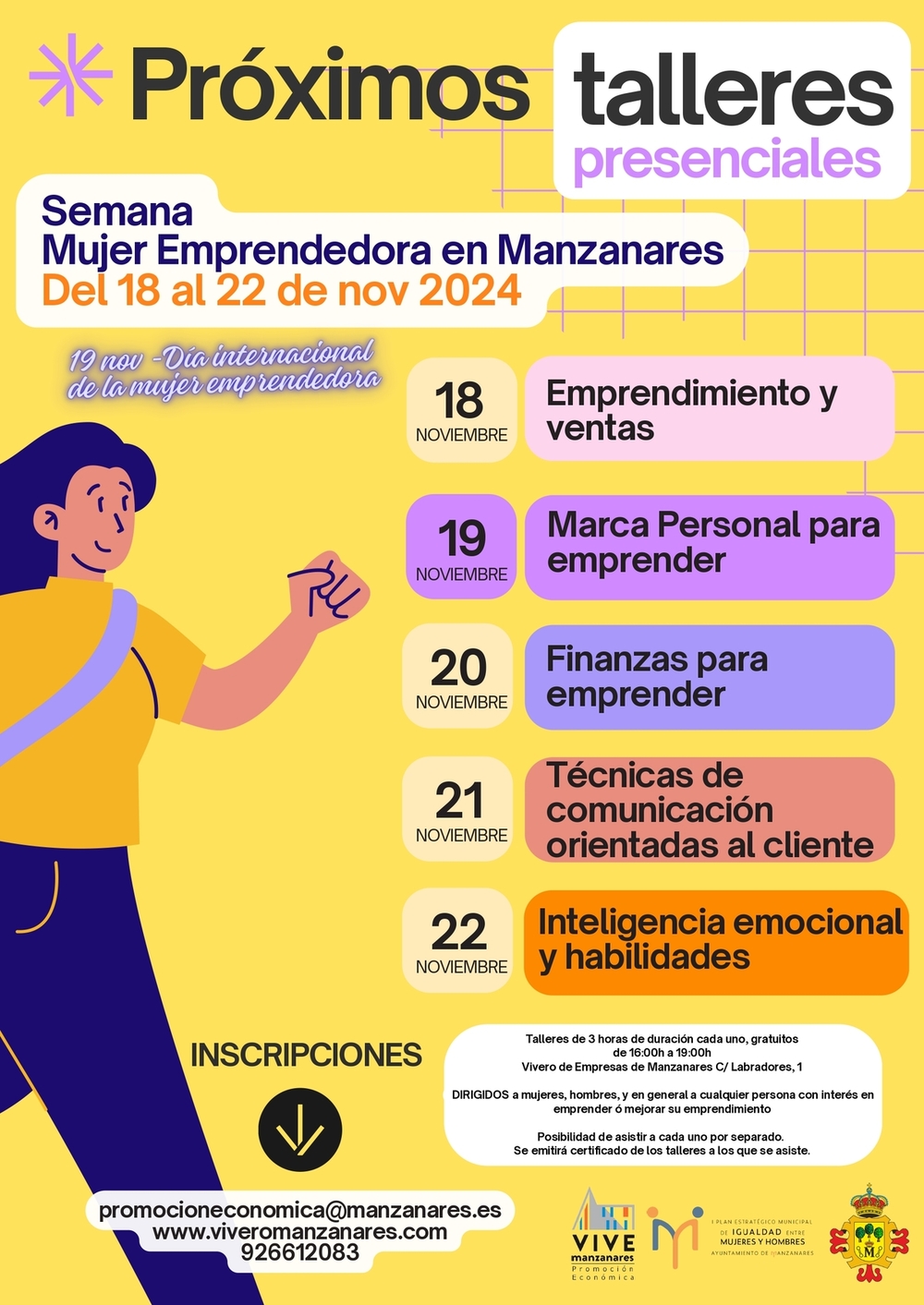 Manzanares celebra la Mujer Emprendedora con talleres