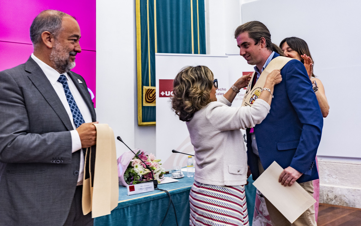 Julián Garde rector de la UCLM asiste al acto de graduación de la primera promoción del Curso Universitario de Formación Avanzada Incluye e Inserta de 15 estudiantes con  discapacidad intelectual de la asociación laborvalía, Laborvalía, UCLM  / RUEDA VILLAVERDE