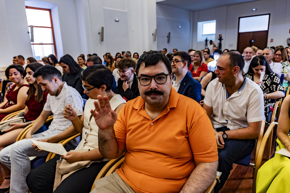 Julián Garde rector de la UCLM asiste al acto de graduación de la primera promoción del Curso Universitario de Formación Avanzada Incluye e Inserta de 15 estudiantes con  discapacidad intelectual de la asociación laborvalía, Laborvalía, UCLM  / RUEDA VILLAVERDE