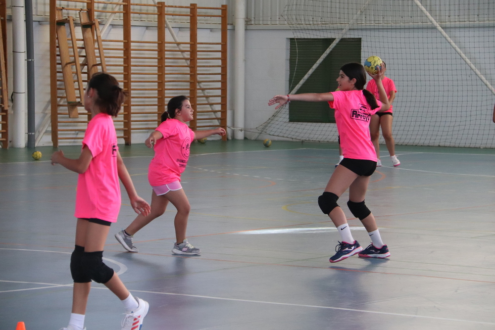 Márquez y Marchán visitan el Campus del Handball Manzanares