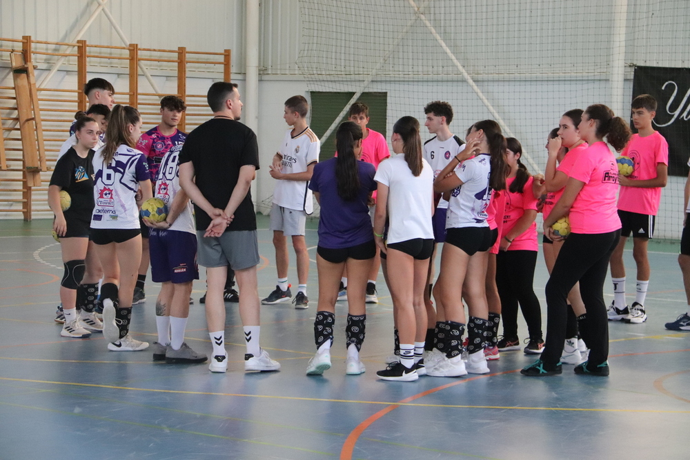 Márquez y Marchán visitan el Campus del Handball Manzanares