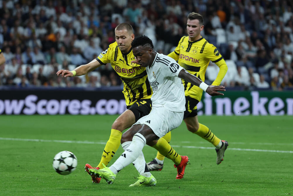 Vinícius entona al Real Madrid antes del Clásico

