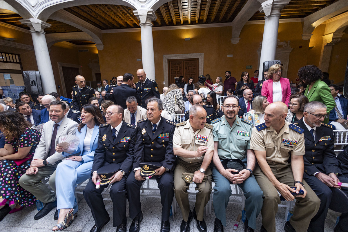 la delegada de la Junta Blanca Fernández  preside el acto de homenaje a la Policía Nacional por su bicentenario, Policía nacional en el  ACTO DE CIUDAD REAL  / RUEDA VILLAVERDE