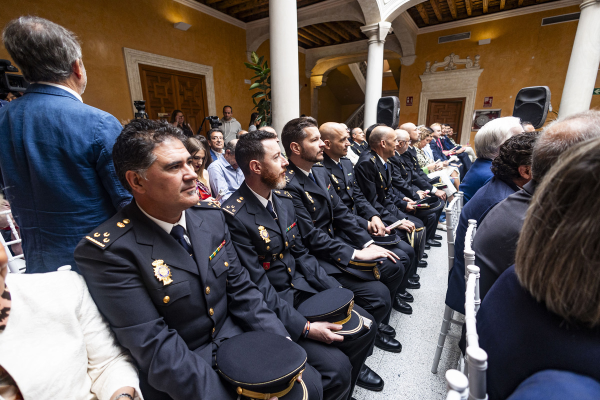 la delegada de la Junta Blanca Fernández  preside el acto de homenaje a la Policía Nacional por su bicentenario, Policía nacional en el  ACTO DE CIUDAD REAL  / RUEDA VILLAVERDE