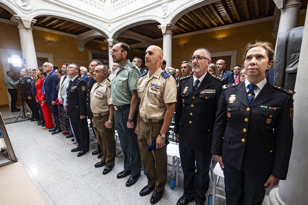 la delegada de la Junta Blanca Fernández  preside el acto de homenaje a la Policía Nacional por su bicentenario, Policía nacional en el  ACTO DE CIUDAD REAL  / RUEDA VILLAVERDE