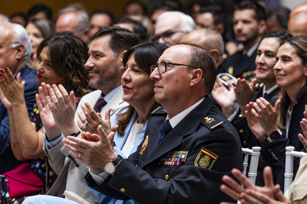 la delegada de la Junta Blanca Fernández  preside el acto de homenaje a la Policía Nacional por su bicentenario, Policía nacional en el  ACTO DE CIUDAD REAL  / RUEDA VILLAVERDE