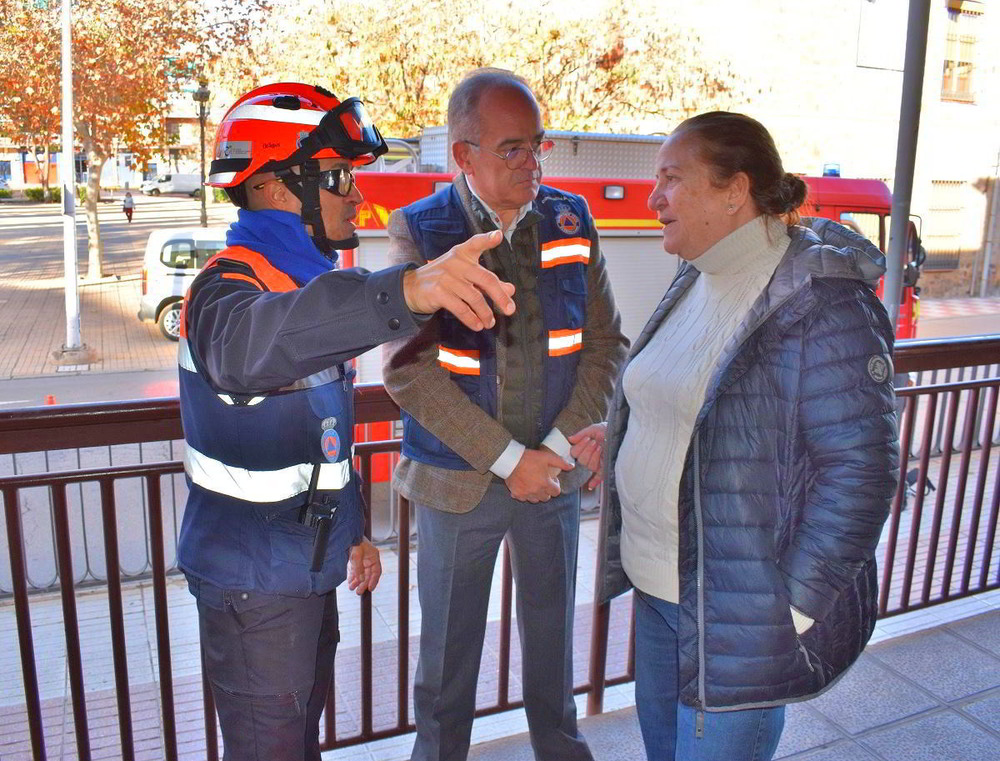 Simulacro de emergencia en el colegio Giner de los Ríos