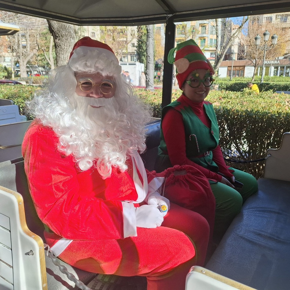 Inaugurado el tren turístico de la Navidad de Puertollano