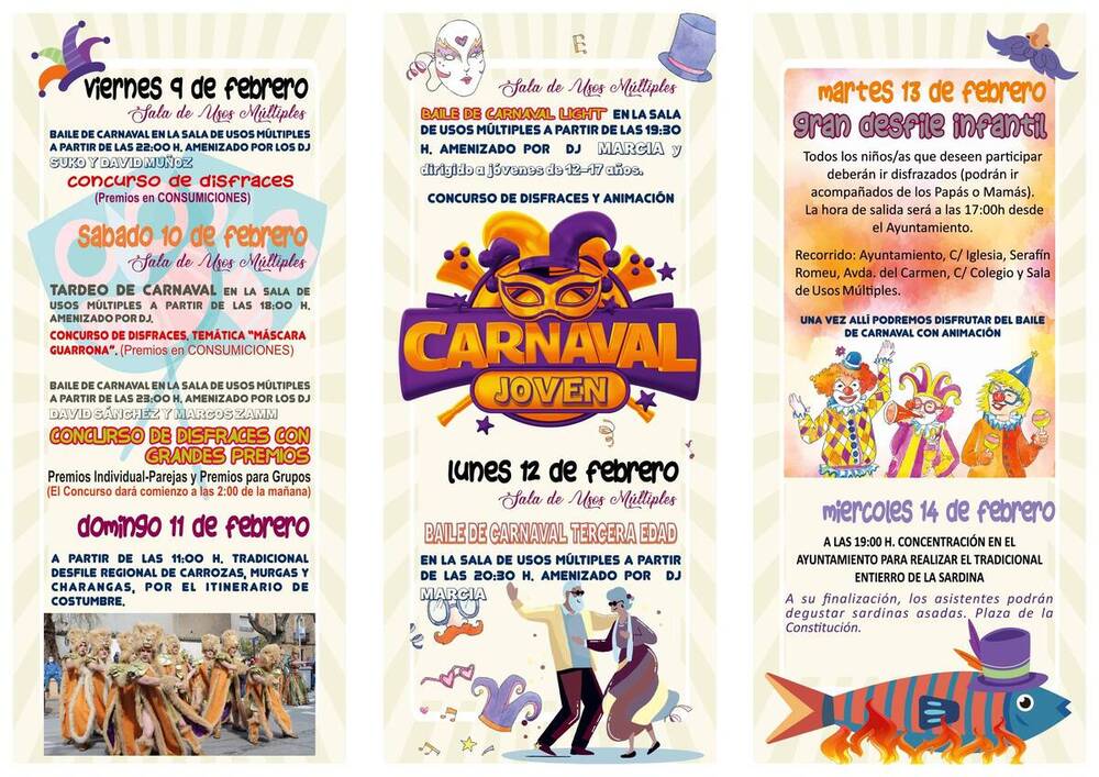 Villarrubia celebrará su carnaval con bailes y el gran desfile