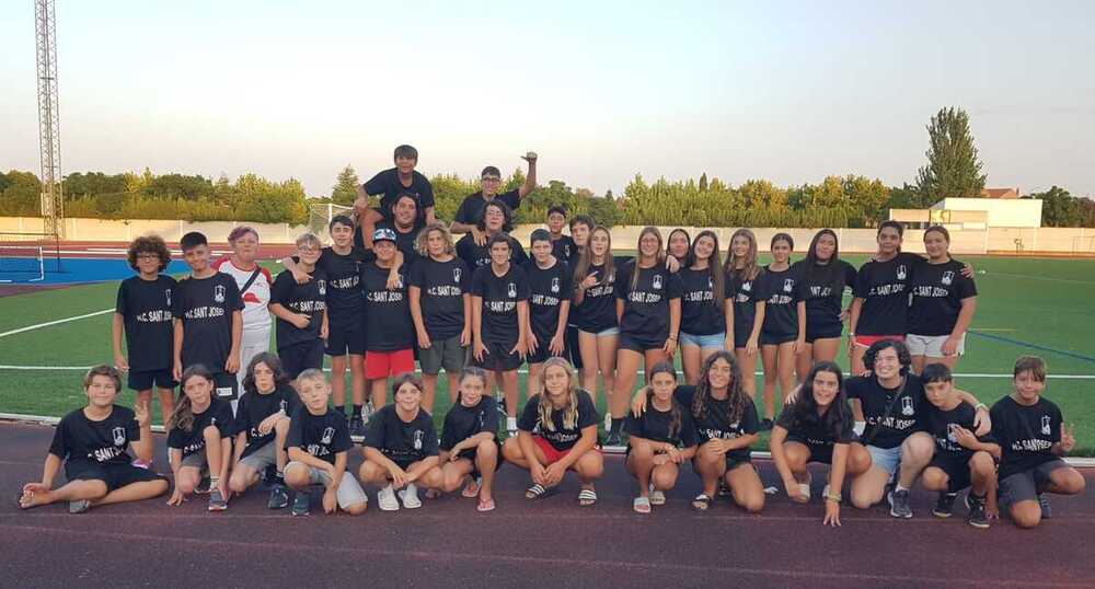 Jugadores del Balonmano Sant Josep.